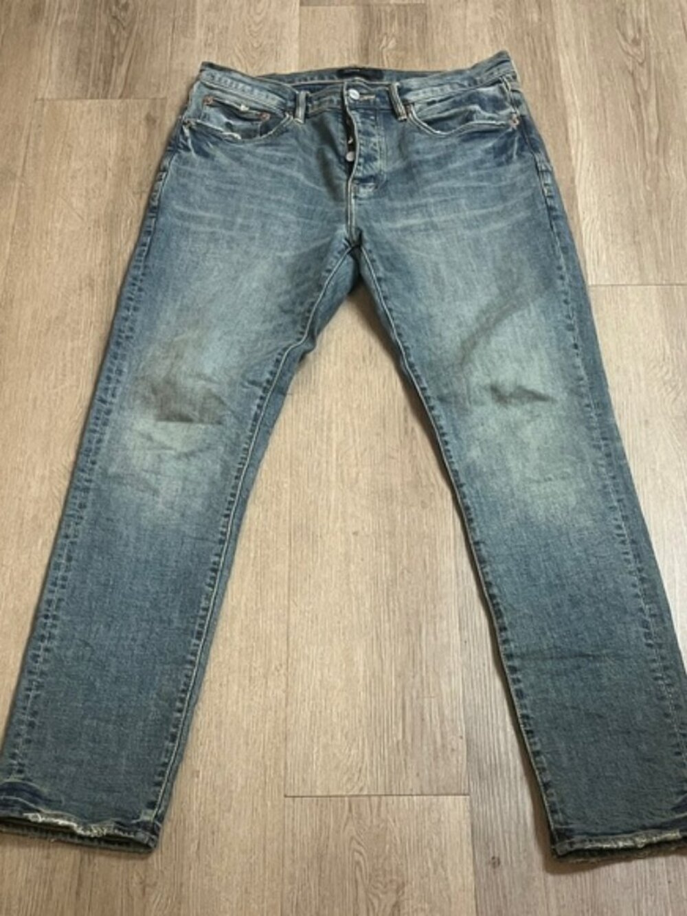 Purple Brand Aged Straight Leg Jeans 32x34
